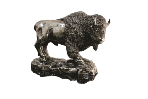 Bufalo terminado en Plata 925 Calabazas electroformadas